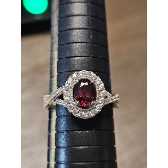 925 Sterling Silver Spinel Ring Size 12 - 4.88g - Picture 1 of 5